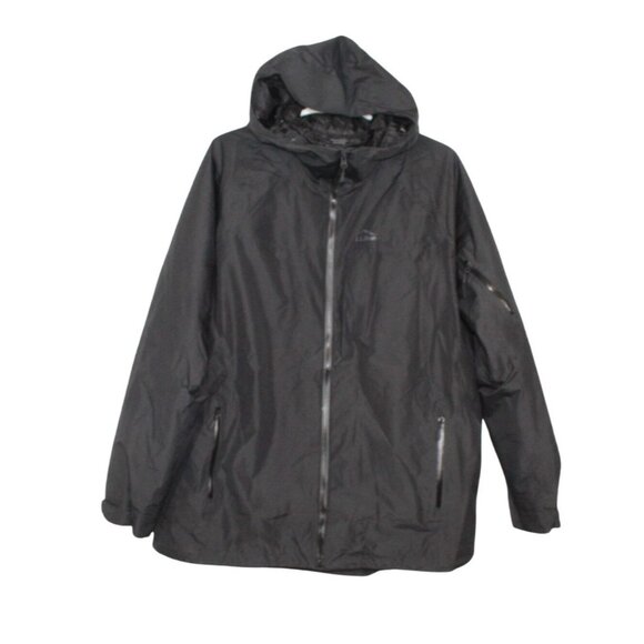 LL Bean Wildcat 3 in 1 Jacket Ripstop Black Size XXXL Tall - Picture 1 of 10